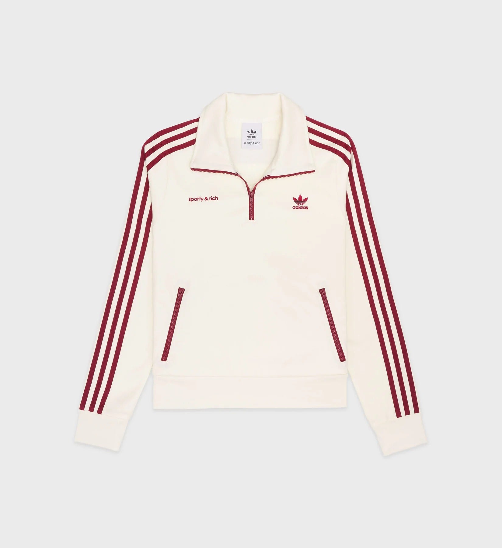 Sporty & Rich x Adidas + Quarter Zip Track Jacket