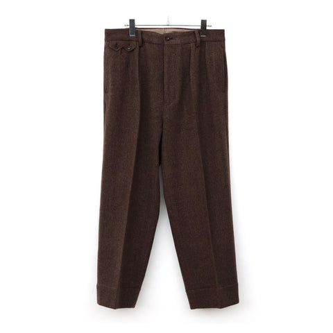 Unlikely Sawtooth Flap 2P Trousers Wool Tweed | ref. / Web Store