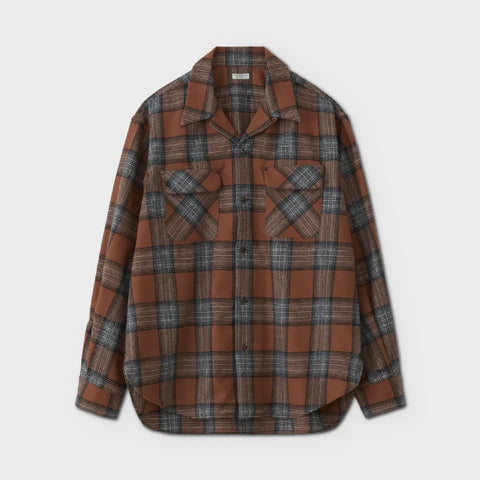 W/CA Ombre Open Collar LS Shirt | ref. / Web Store