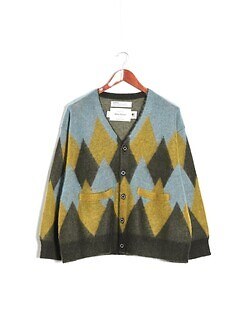 アーガイル モヘア ニットカーディガン - ダイリク レディース