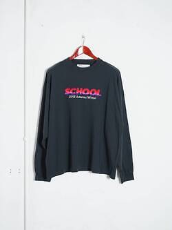 SCHOOL”刺繍 ヴィンテージロングTシャツ - ダイリク レディース