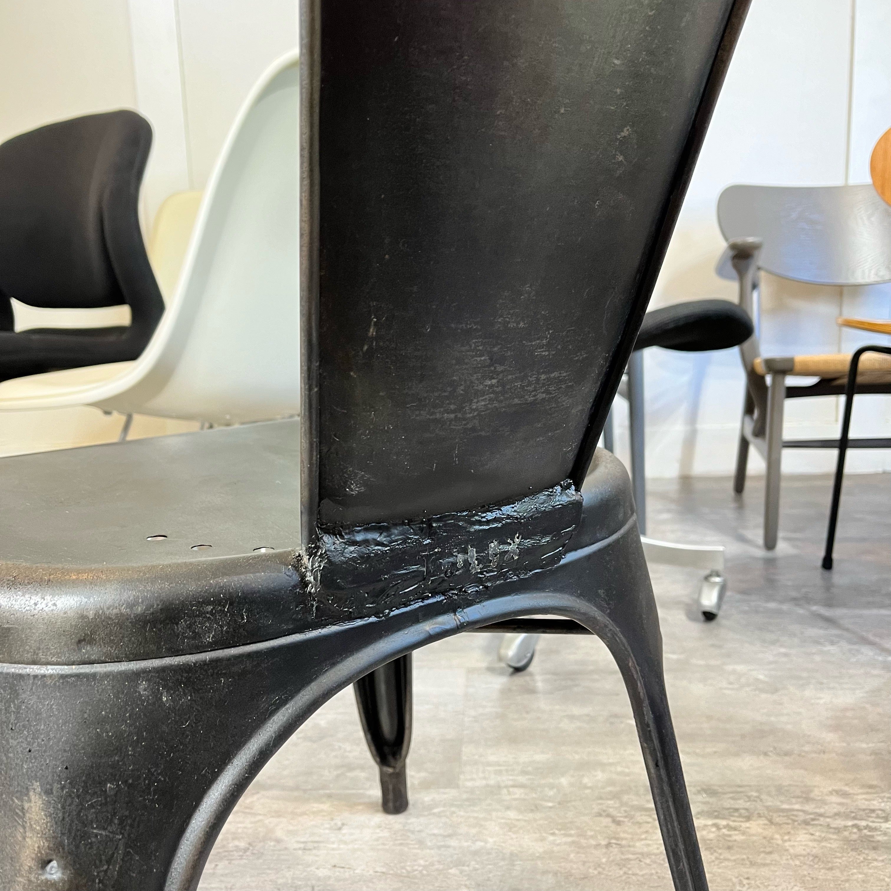 トリックス / TOLIX Aチェア アームチェア ブラック ヴィンテージ 中古