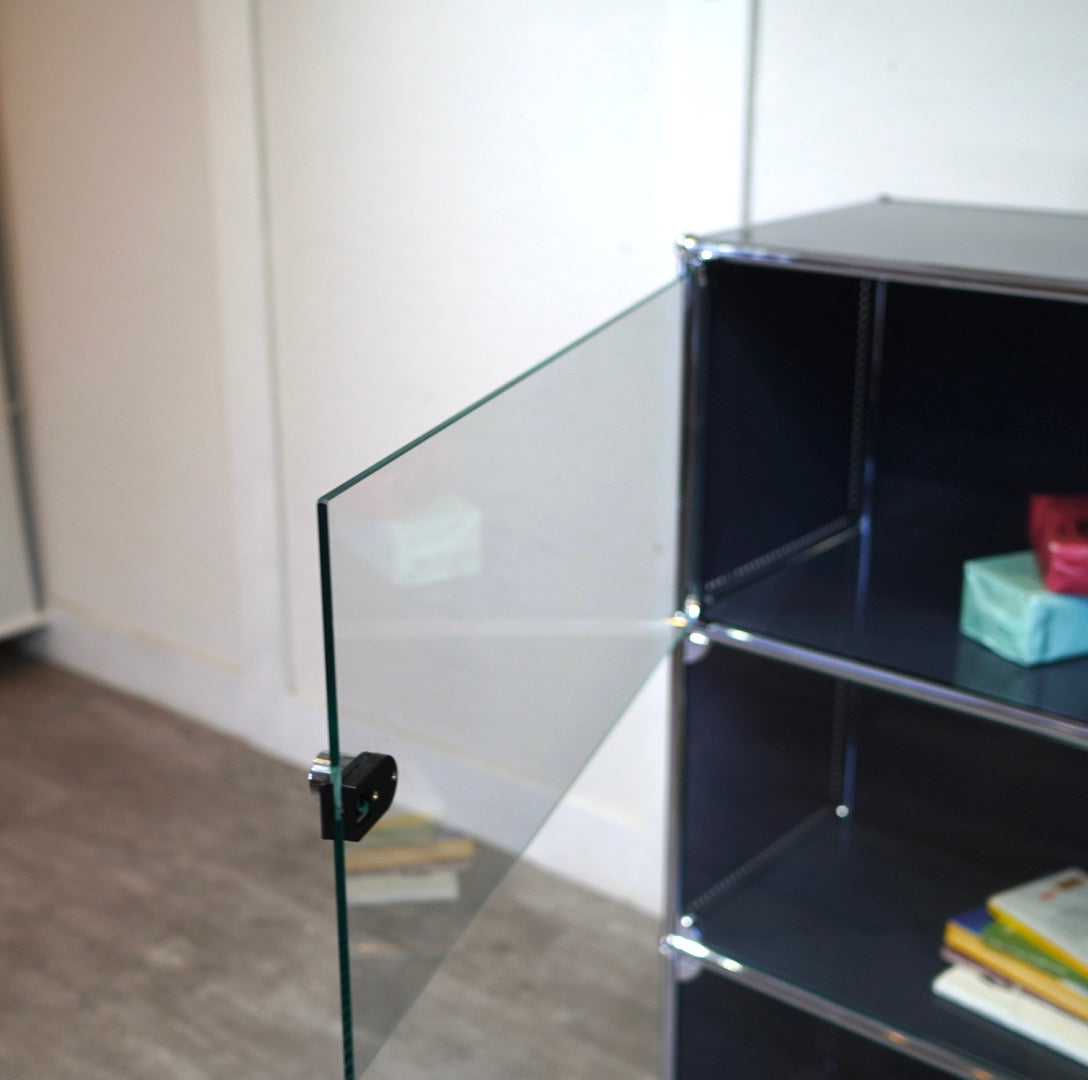 USMハラー / USM Haller モジュラーキャビネット 1列3段 ガラスドア