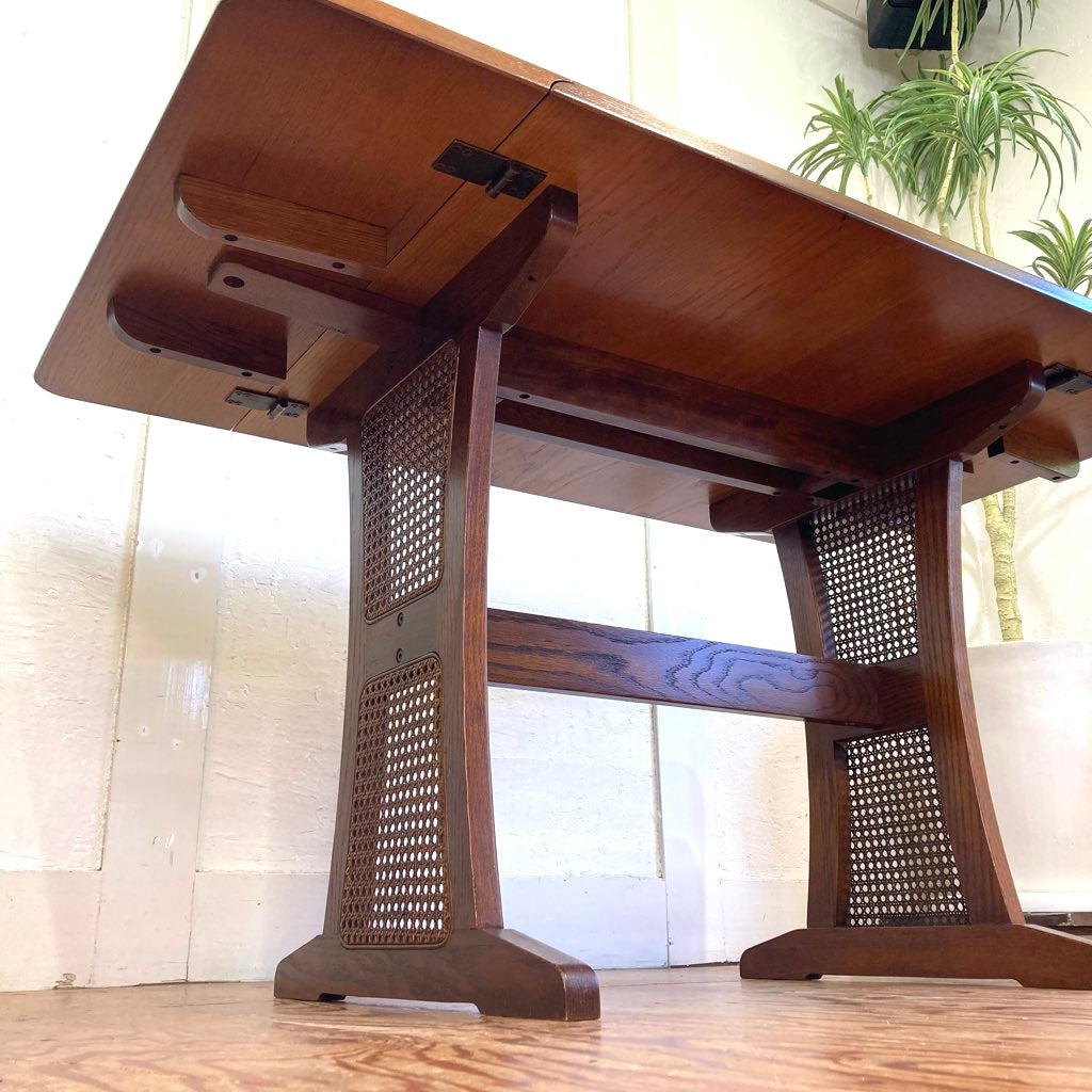 三越ブルージュ カントリーハウス バタフライ ダイニングテーブル 伸長