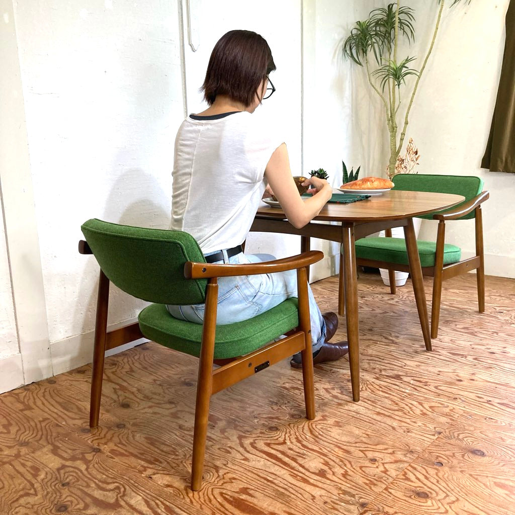 カリモク60 / karimoku Dチェア アームチェア タープグリーン 1