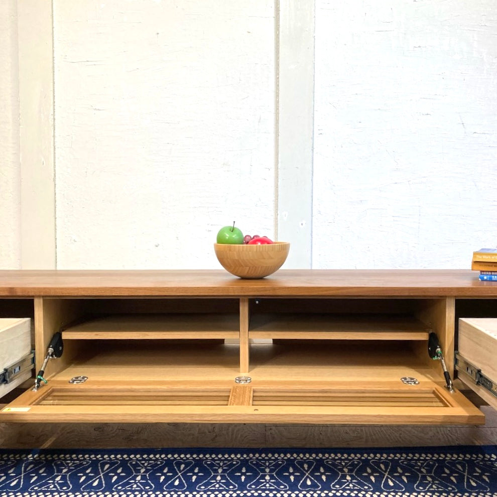 飛騨産業 キツツキ スタンダードコレクション AVキャビネット オーク