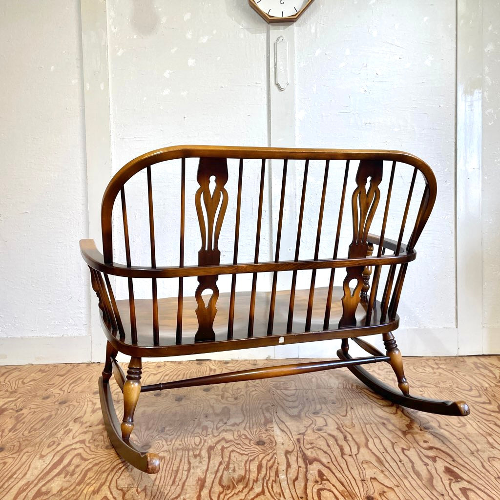 飛騨産業 HIDA 穂高 2人掛ロッキングチェア ヴィンテージ キツツキ