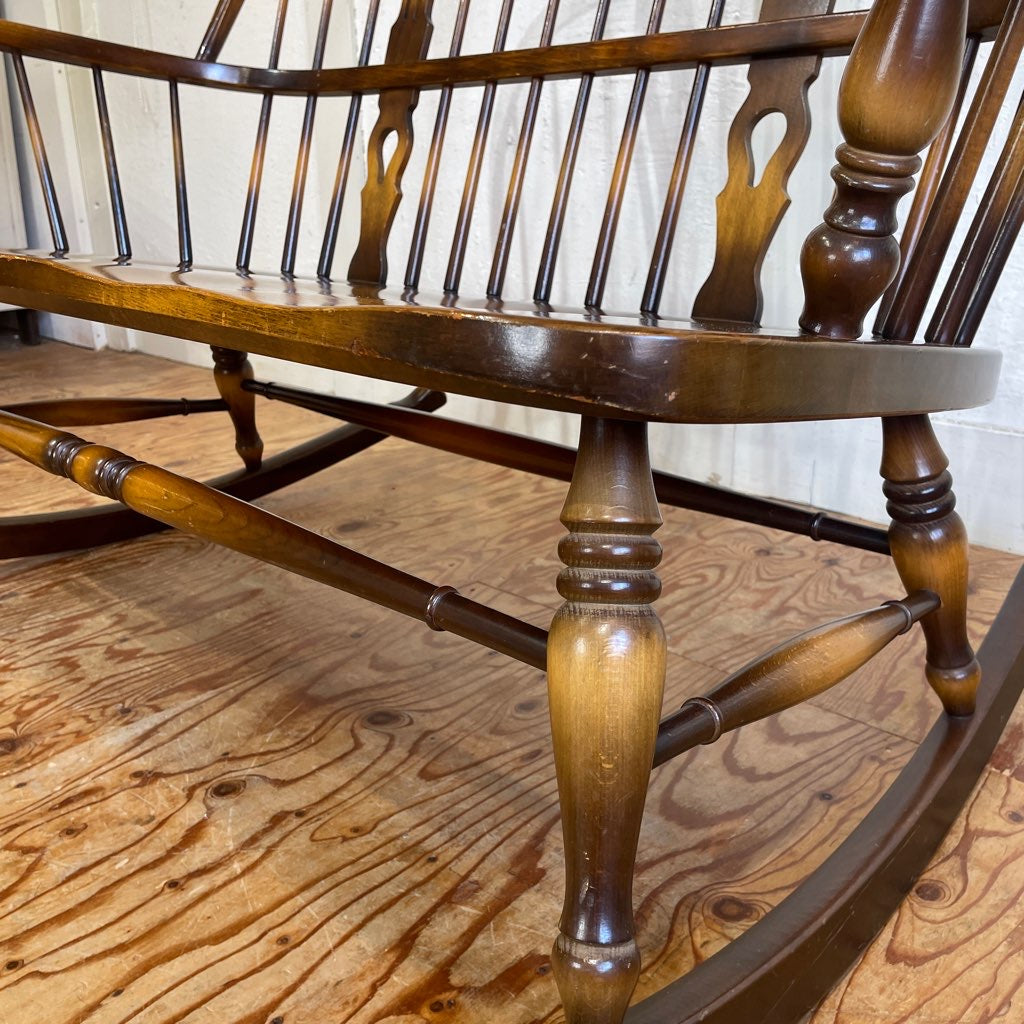 飛騨産業 HIDA 穂高 2人掛ロッキングチェア ヴィンテージ キツツキ