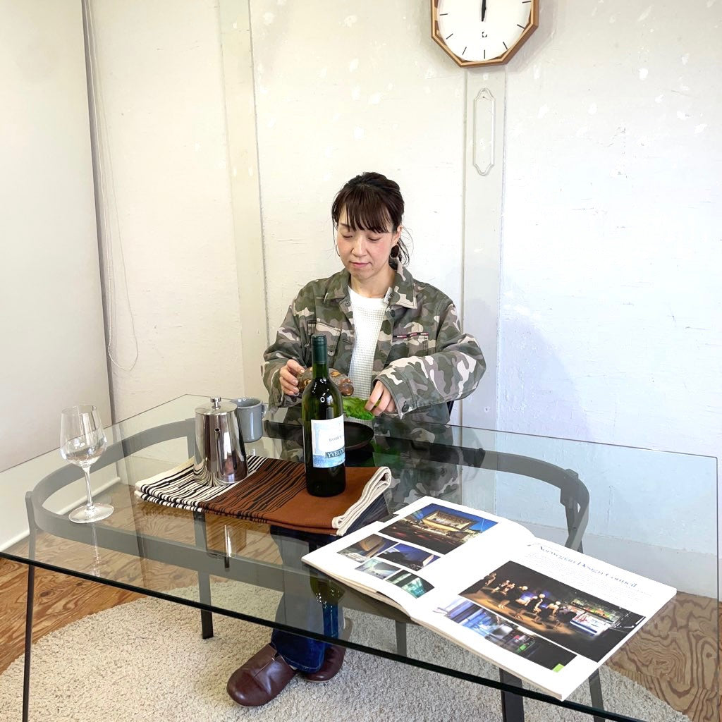 無印良品 / muji ガラス天板 ダイニングテーブル エンツォ・マーリ