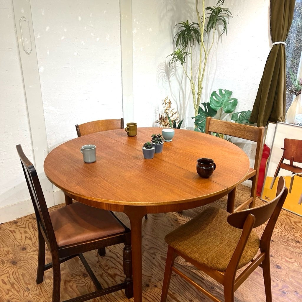 マッキントッシュ / A.H.McIntosh 伸長式ラウンドダイニングテーブル