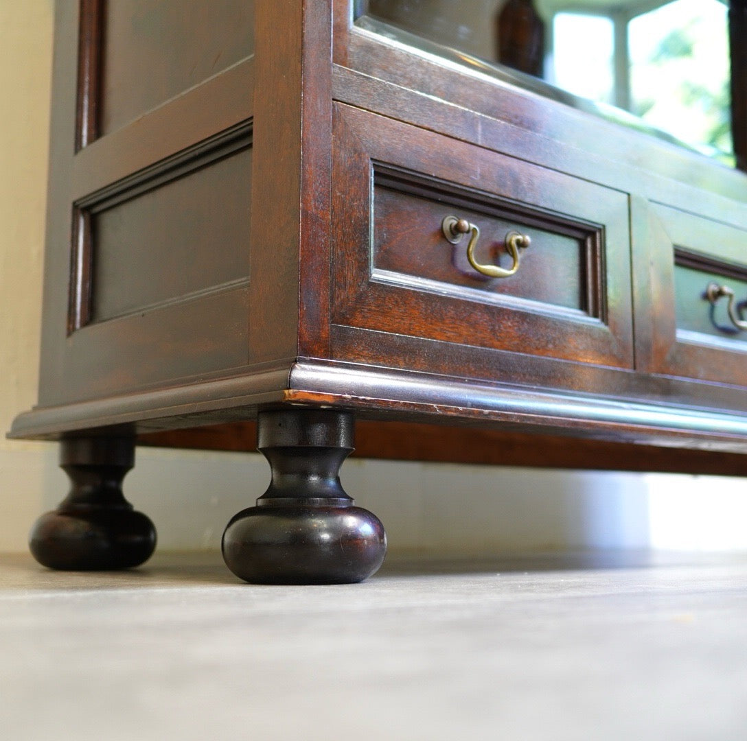 松本民芸家具 C型 サイドボード 大容量収納 ミズメザクラ 木製 木 中古