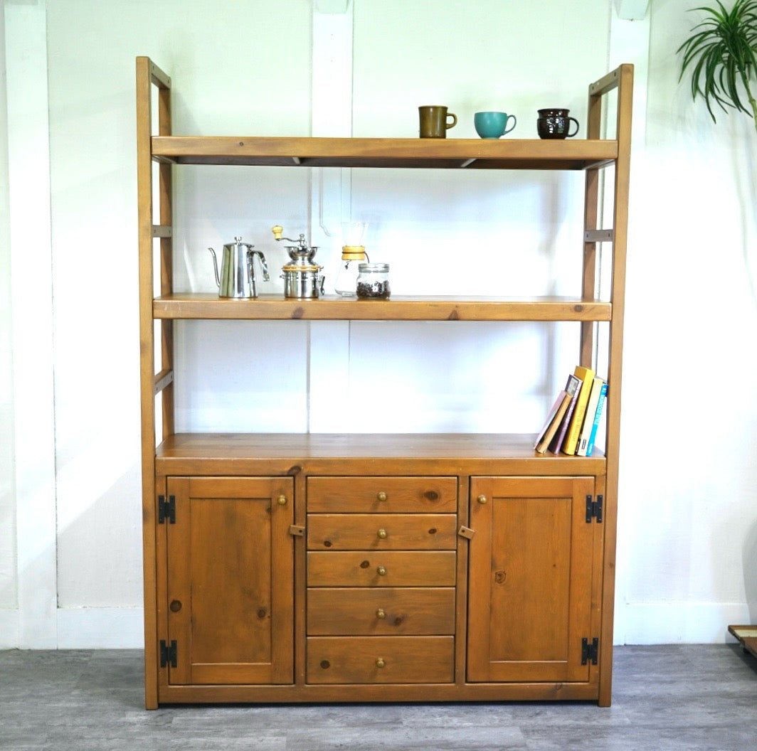 アンファン / enfant シェルフ カップボード オープン飾り棚 パイン材