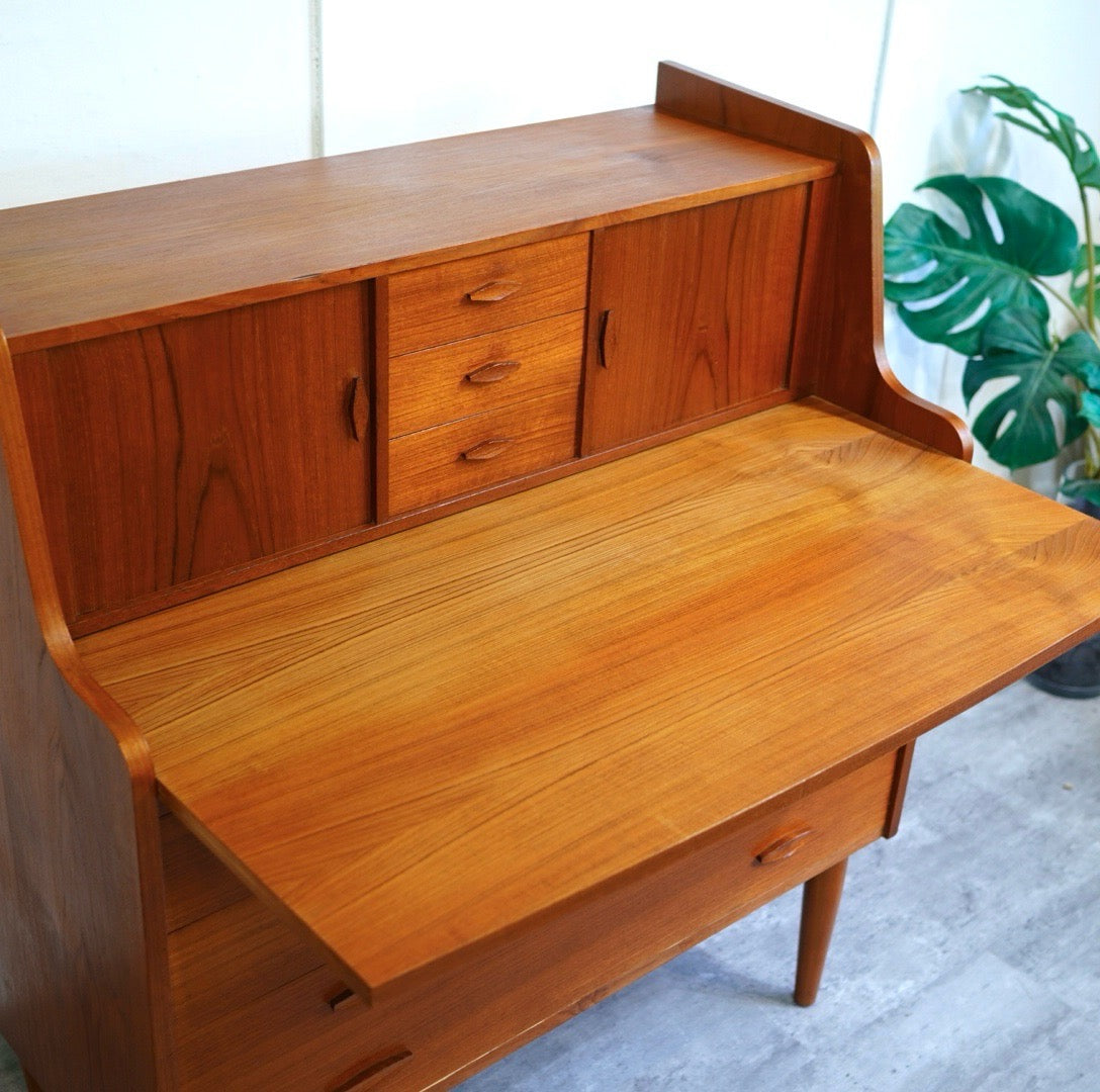 ライティングビューロー チェスト 北欧 デンマーク製 中古 デスク 机