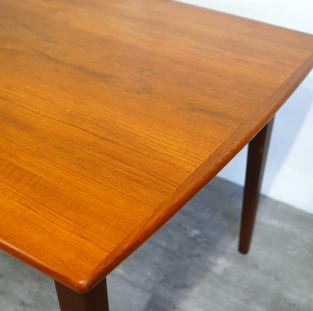 北欧 デンマーク エクステンション ダイニングテーブル 伸長式 チーク