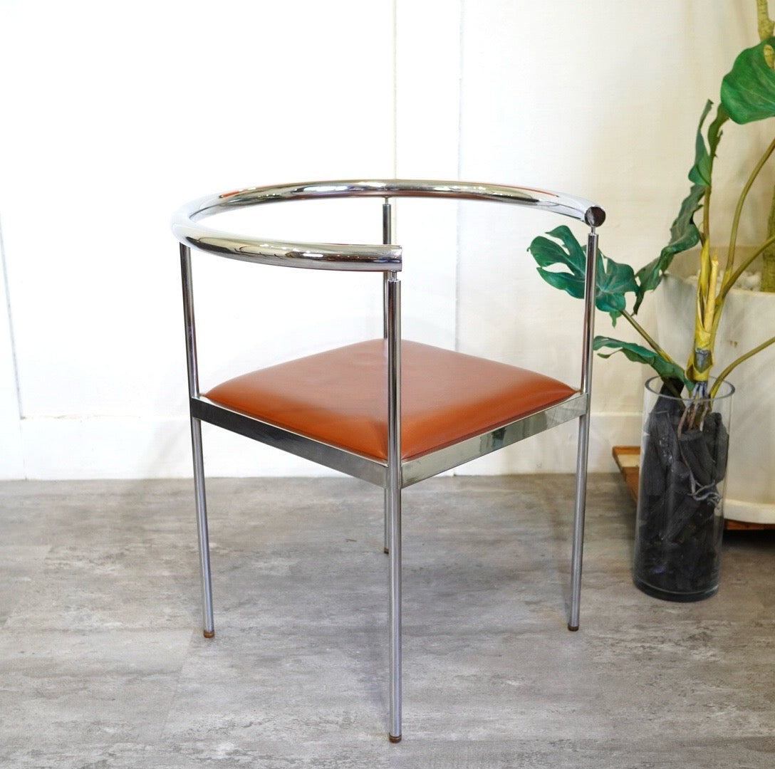 内田デザイン研究所 OCTOBER レザーアームチェアポストモダン 内田繁