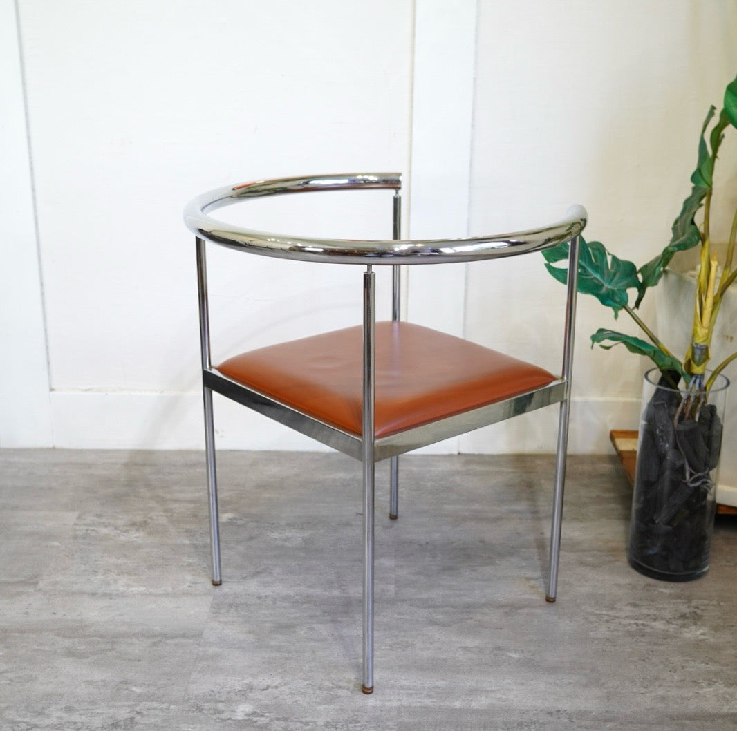 内田デザイン研究所 OCTOBER レザーアームチェアポストモダン 内田繁