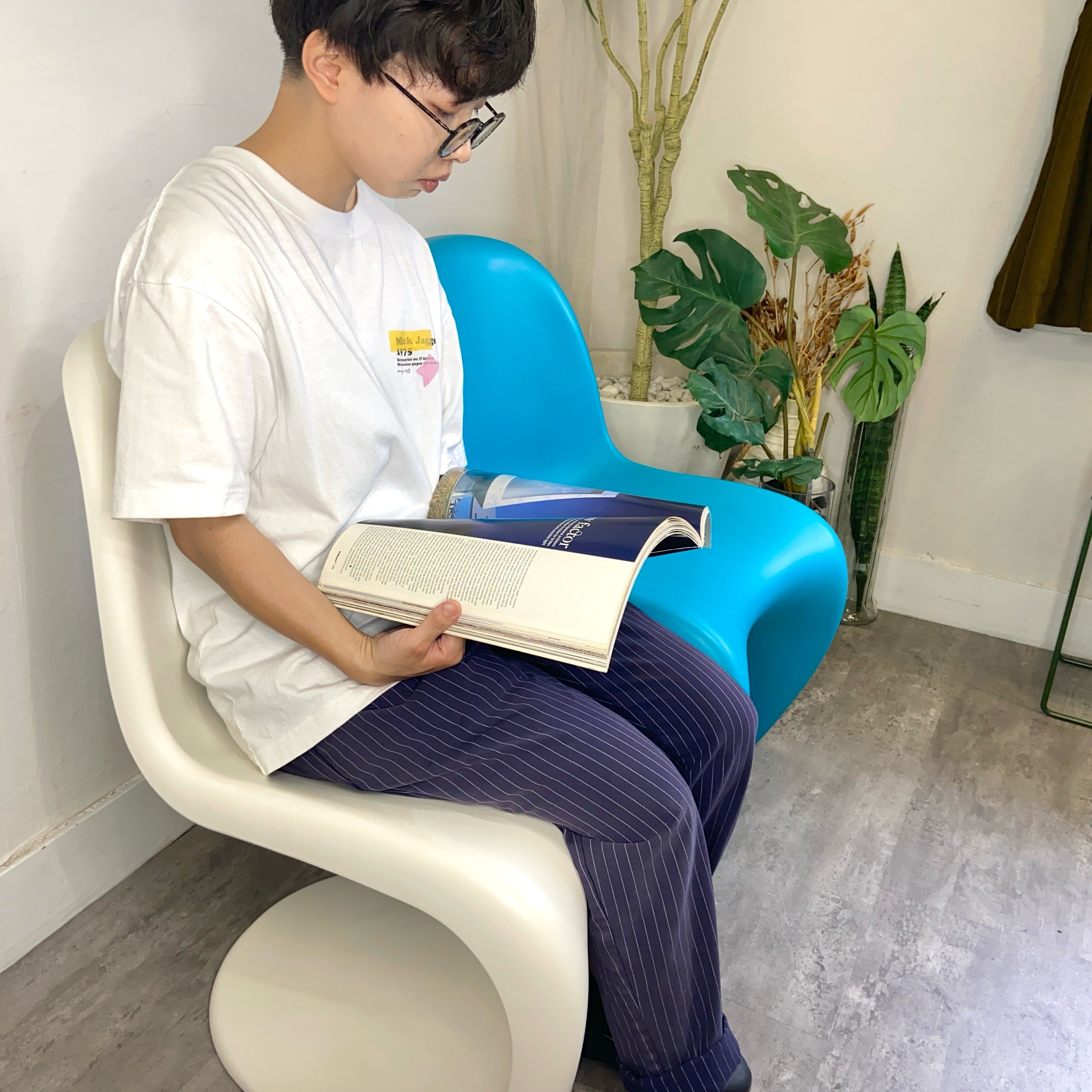 ヴィトラ / Vitra パントンチェア / Panton Chair グレイシャ―ブルー