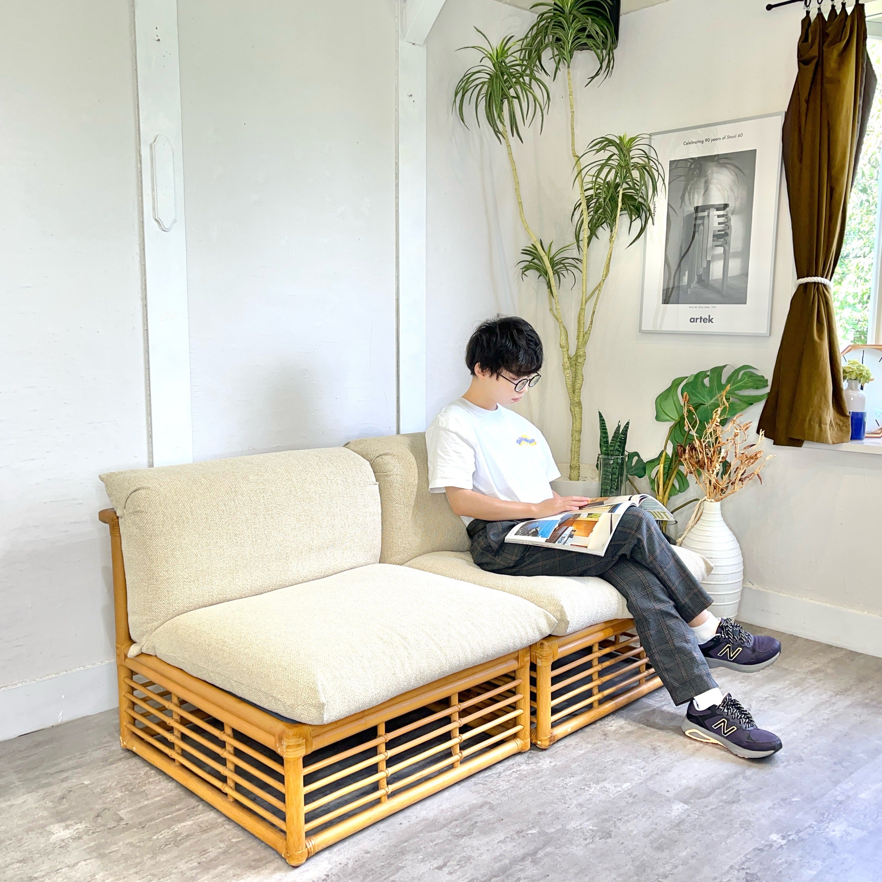 カサブランカ / CASABLANCA カデンザ / CADENZA アームレス 2Pソファ 2