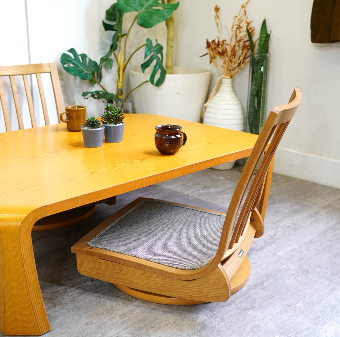 カリモク家具 / karimoku 木組み / kigumiシリーズ 回転座椅子 中古 和