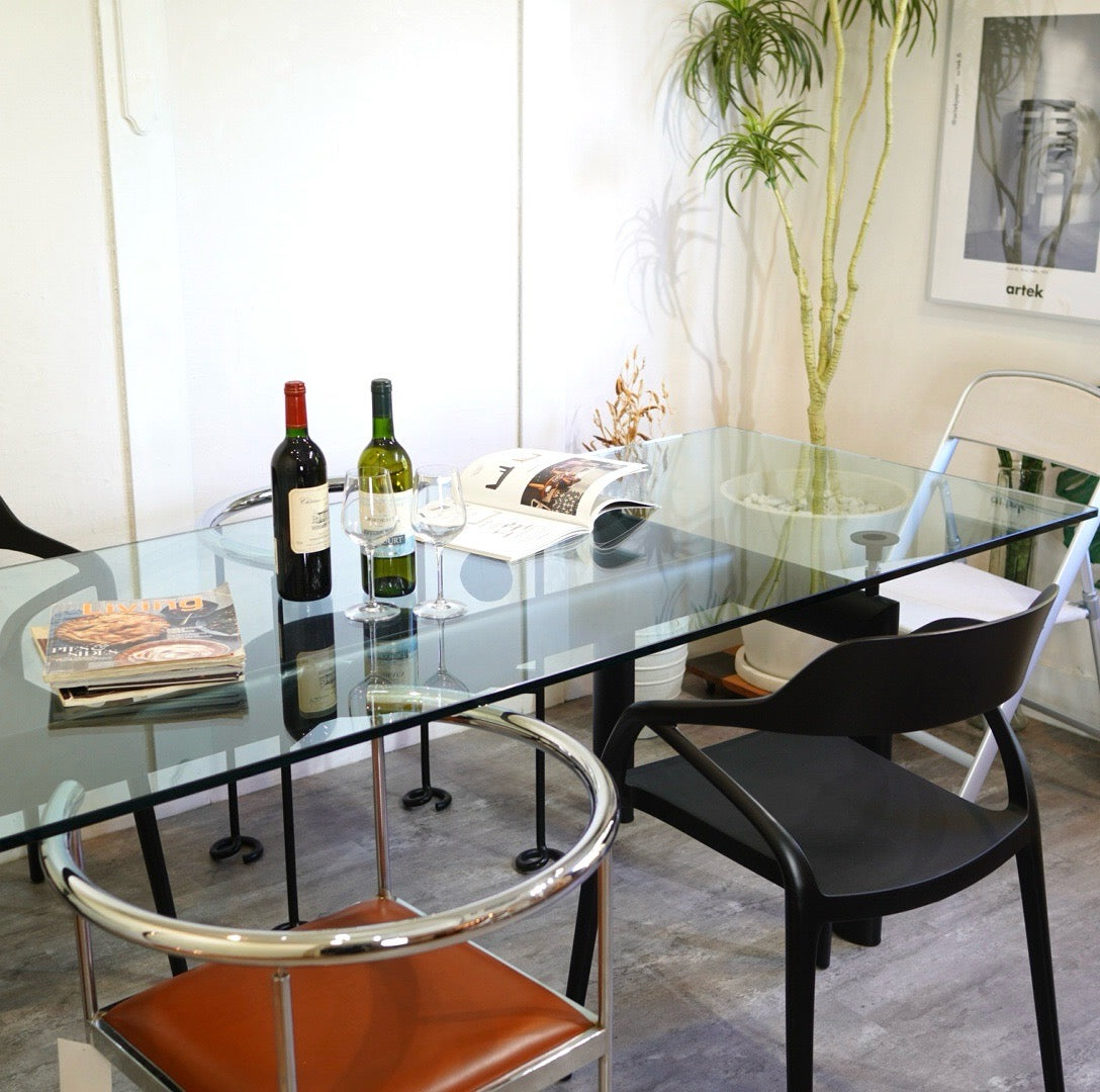 カッシーナ / Cassina 6 TABLE TUBE D'AVION LC6テーブル ガラス