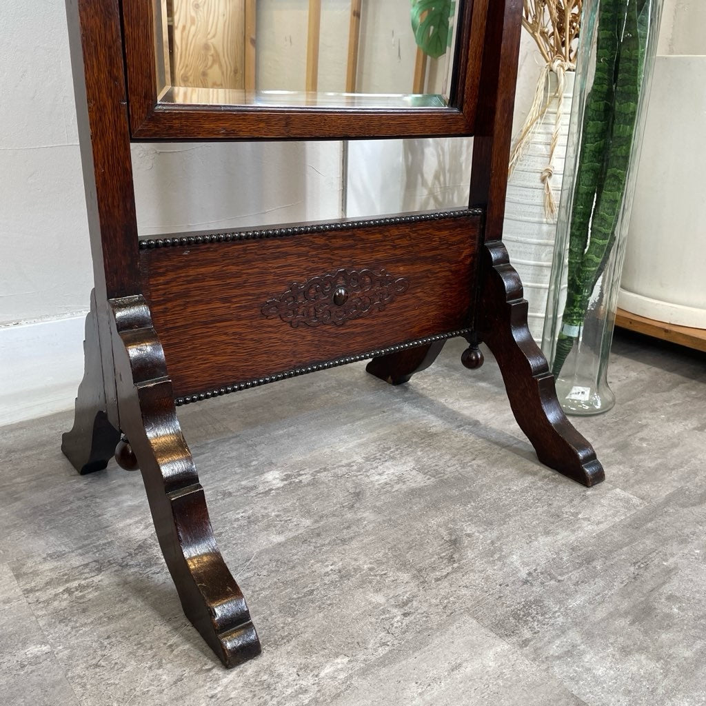 アンティーク スタンドミラー 全身鏡 姿見 シュバルミラー Lloyd's