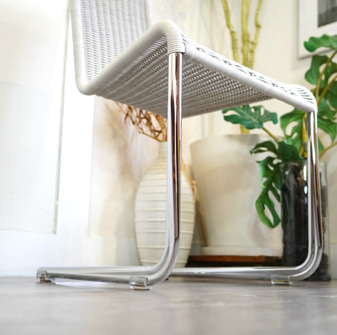 TECTA / テクタ B20チェア グレー ホワイト ACTUS取り扱い 中古 籐