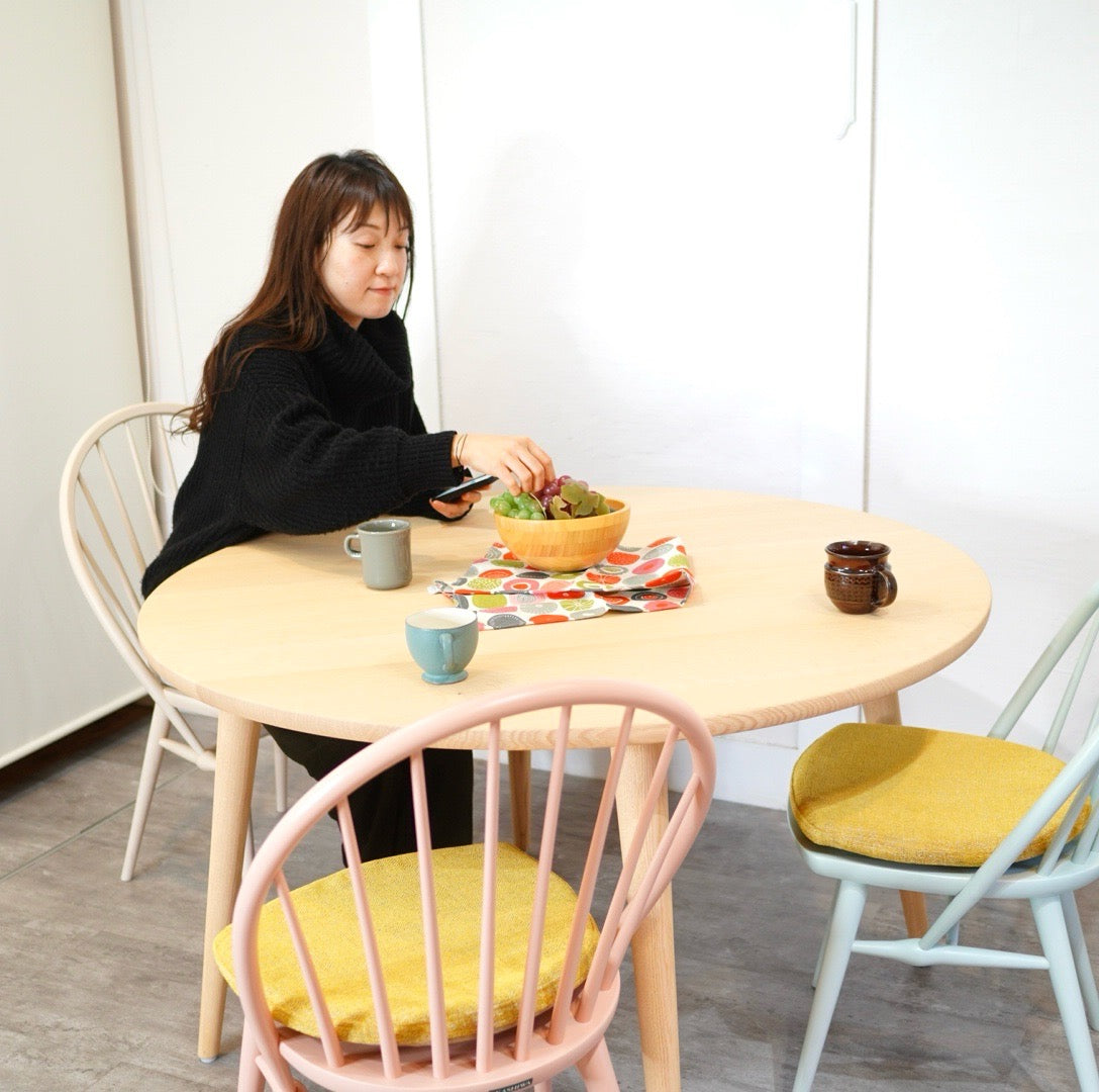 柏木工 / KASHIWA オーク材ラウンド ダイニングテーブル 中古 丸