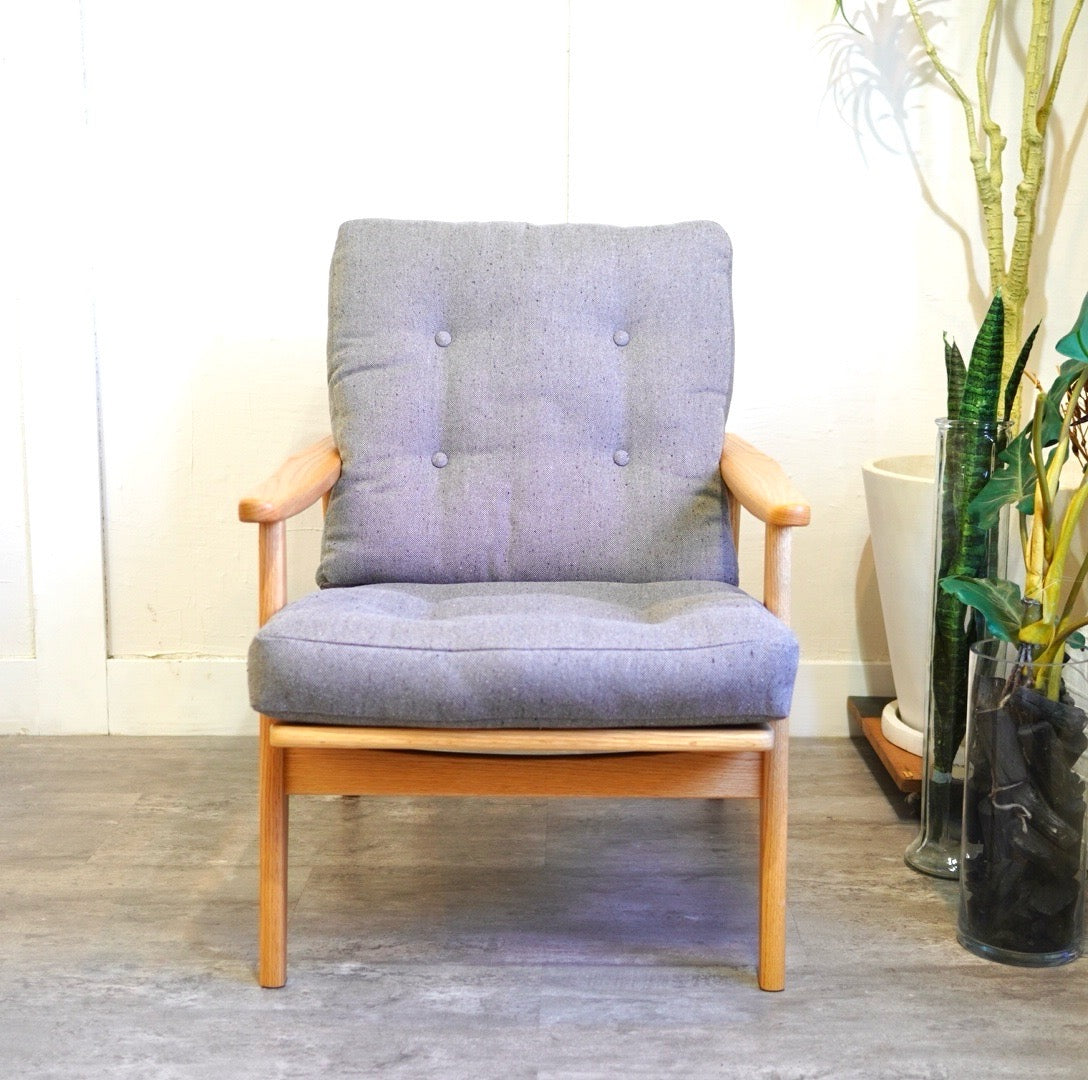 マルニ60 ハイバック1シーター 1人掛け ソファ グレー フレームチェア