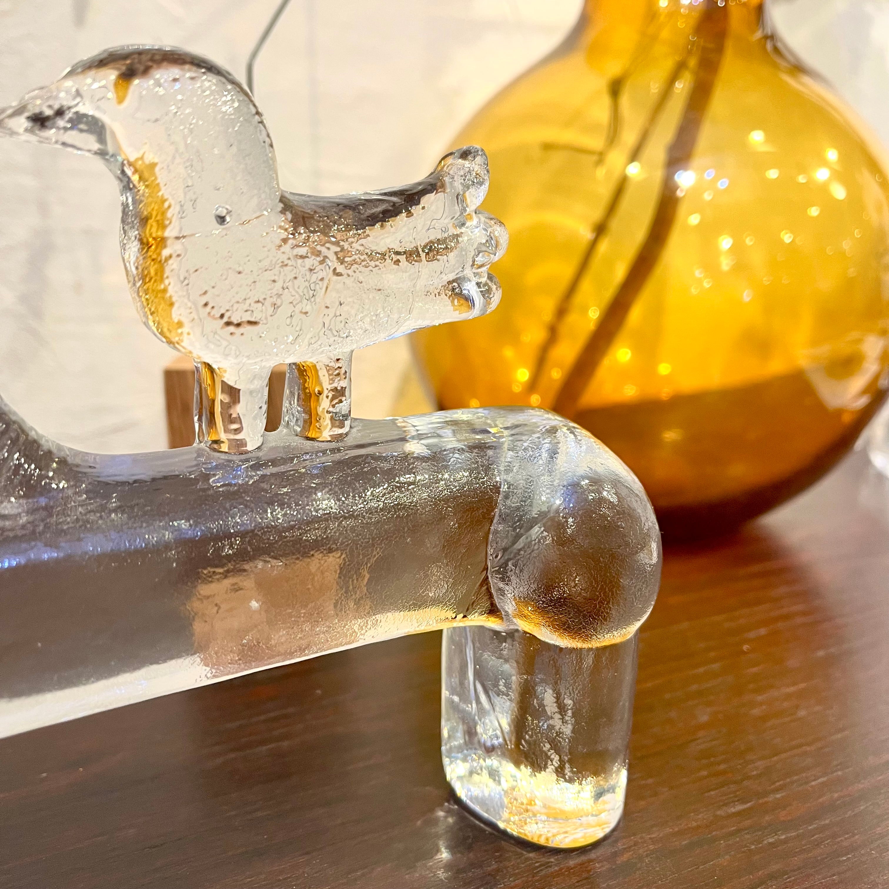 コスタボダ / KOSTA BODA 馬と鳥 ZOOシリーズ ガラス バーテイル