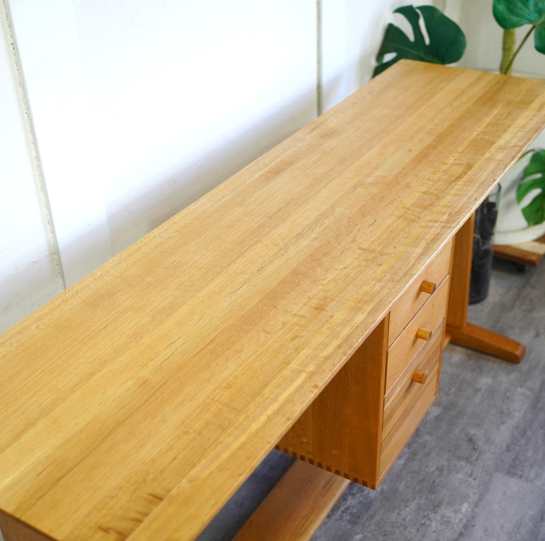 クラッシュゲート / CRASH GATE Didy ツインデスク 150㎝ オーク 中古