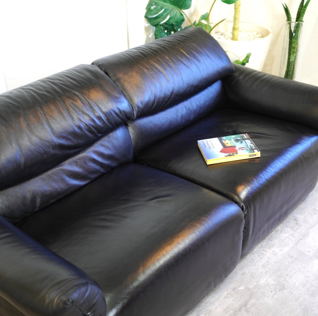 フクラ / HUKLA リストン コンビネーション ソファ 2人掛け 本革