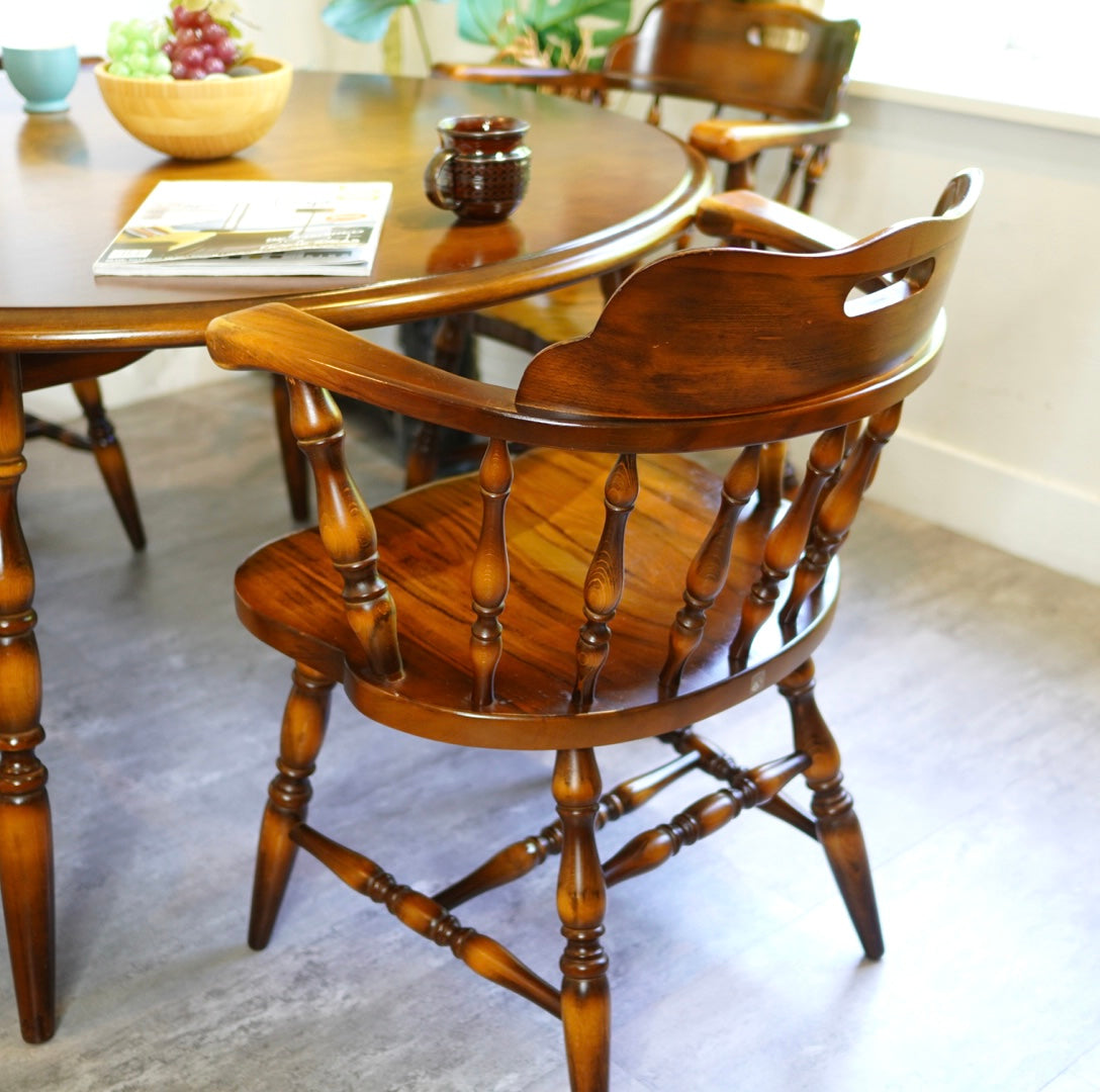 飛騨産業 / HIDA 穂高 アームチェア ダイニングチェア 中古 椅子 レトロ