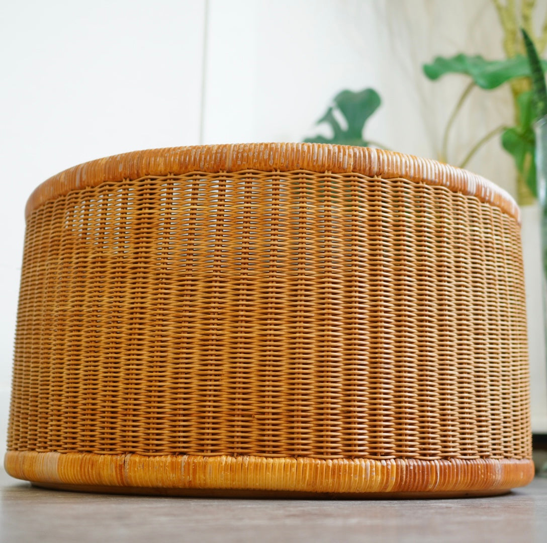 山川ラタン 剣持勇 アームレスチェア ヴィンテージ 中古 籐 名作