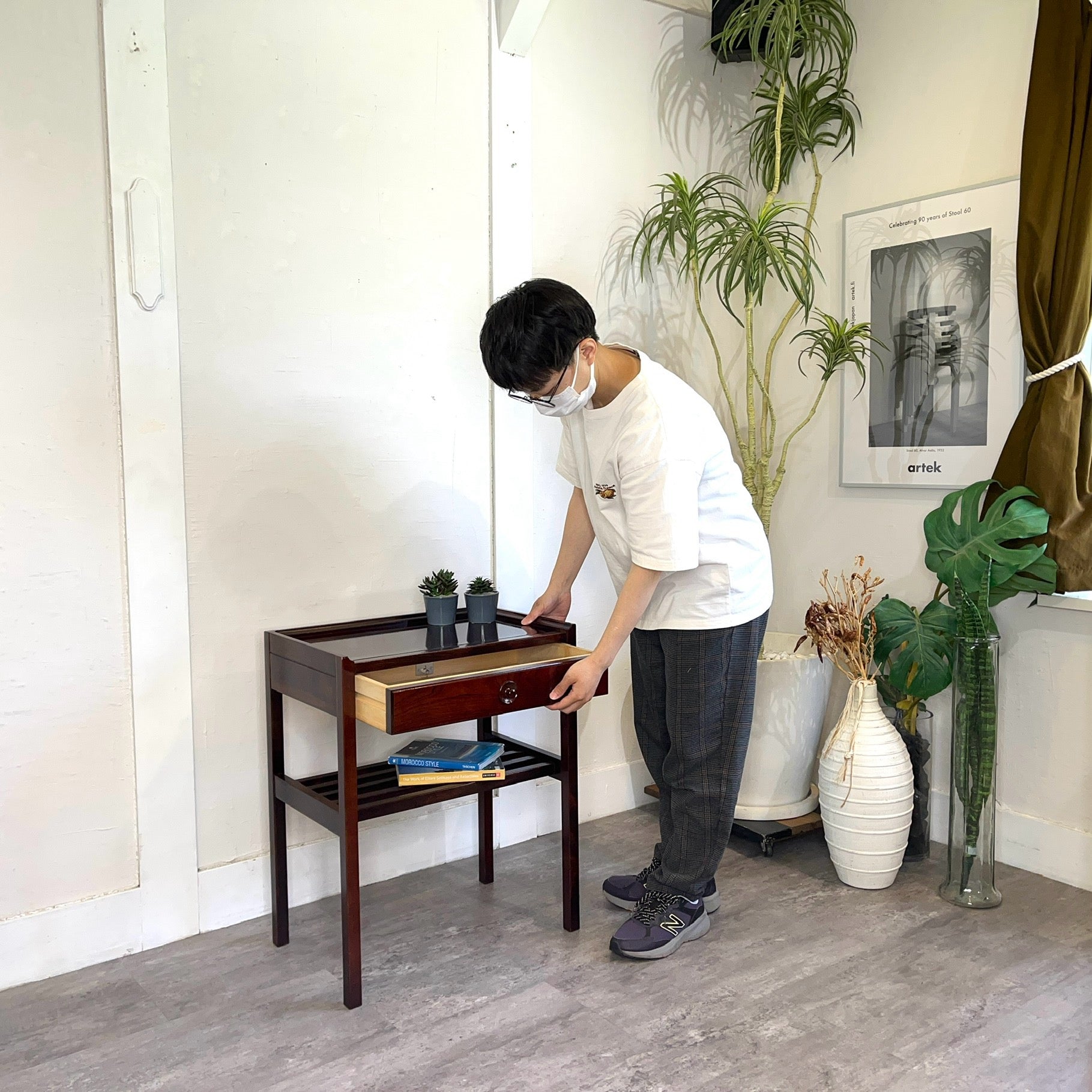 カリモク家具 / karimoku ナイトテーブル サイドテーブル ヴィンテージ