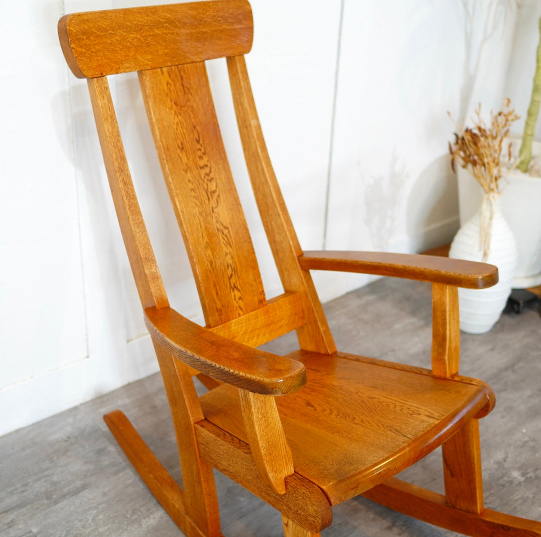 オークヴィレッジ ロッキングチェア 飛騨高山 国産 ナラ材 飛騨高山