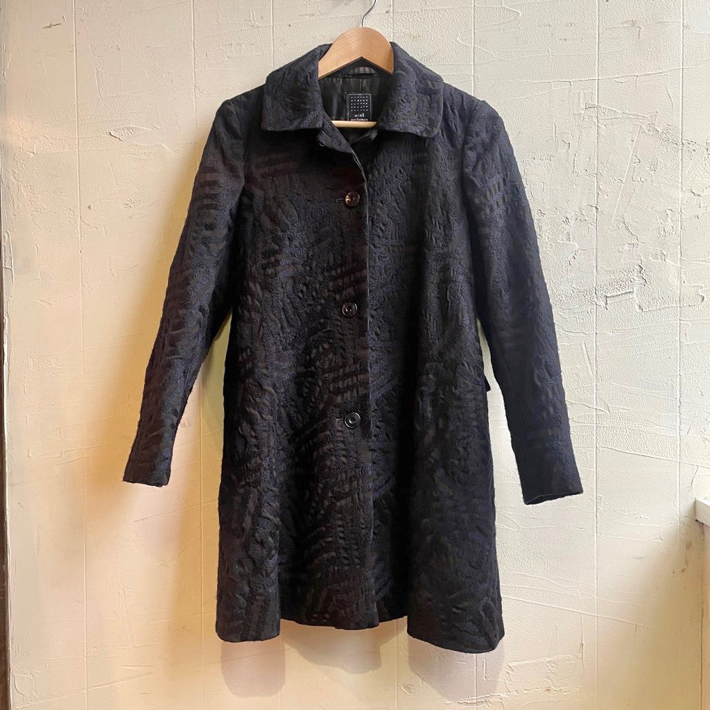 ミナペルホネン コート ネイビー mina perhonen mina perhonenミナ