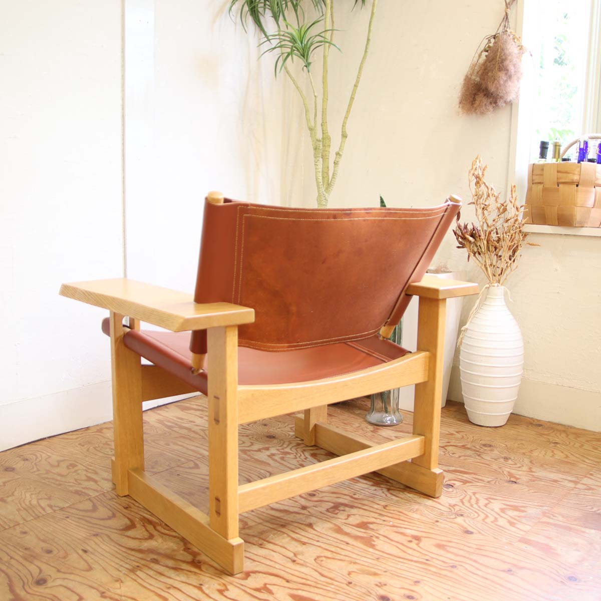 匠工芸 ソイル / SOIL ナラ無垢材 本革 イージーチェア 中井啓二郎