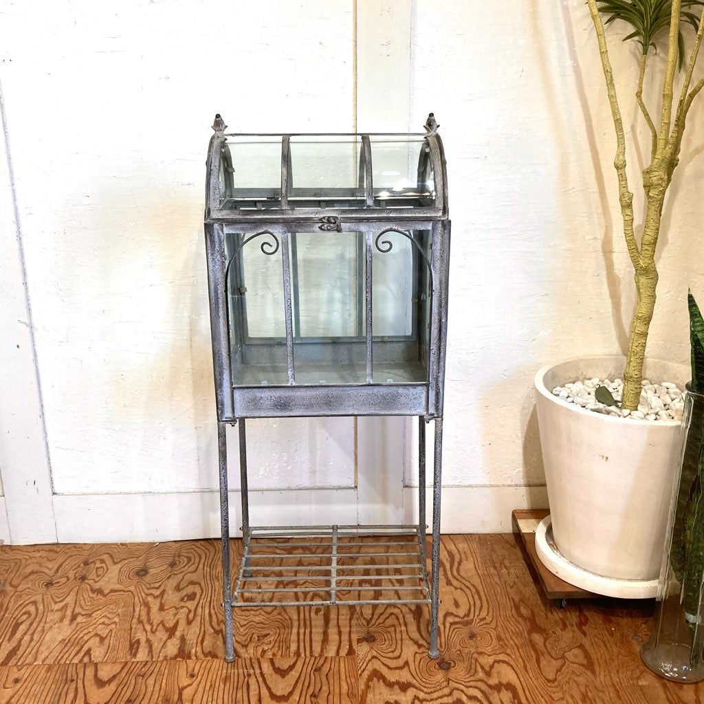 アンティーク調ガラスショーケース 小 中古 クラシカル エレガント