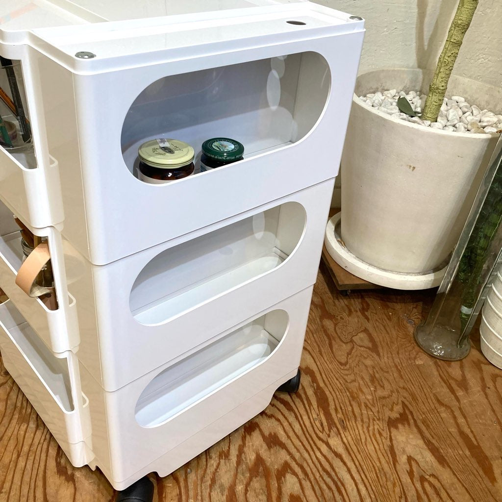 B-LINE ボビーワゴン 3段5トレイ ホワイト ジョエ・コロンボ