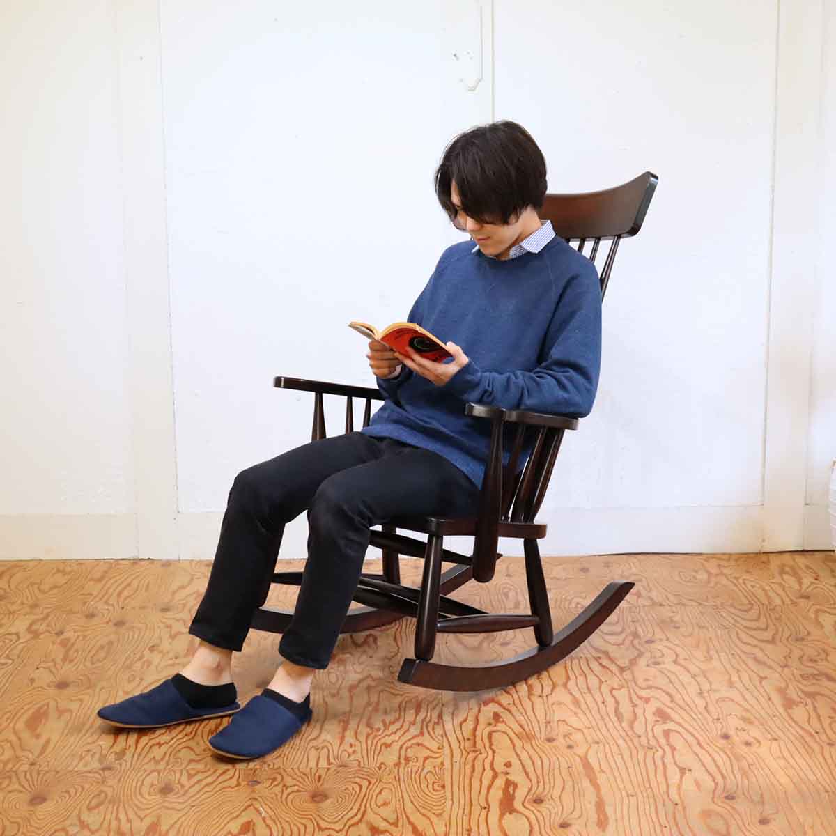 松本民芸家具 J型 ロッキングチェア 民芸家具 和モダン 中古