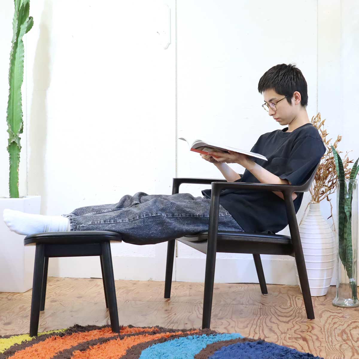 マルニ木工 ヒロシマ / HIROSHIMA ラウンジチェア オットマン 深澤直人