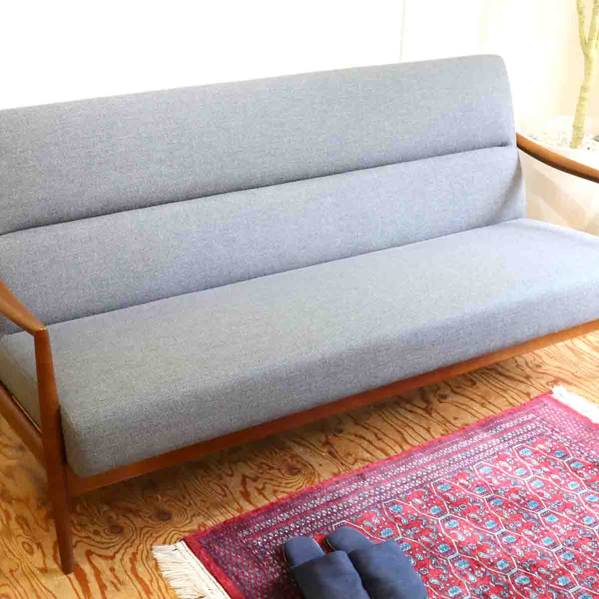 日進木工 Forms / フォルムス 3Pソファ トリプルソファ オーク 中古