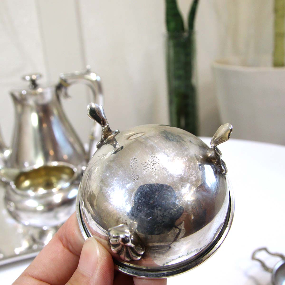 銀食器セット ティーセット ポット ミルク シュガー ティー