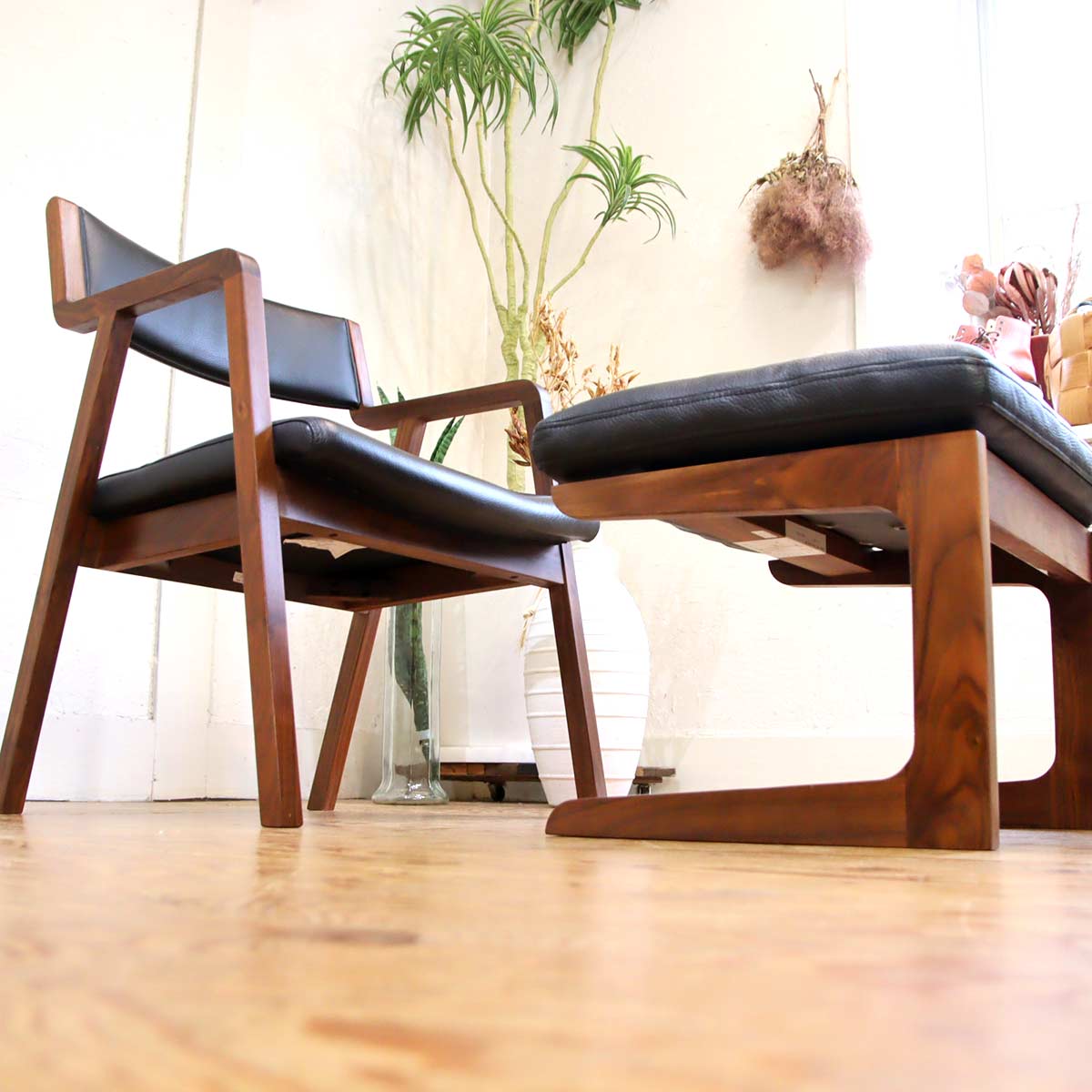 シギヤマ家具 シティ LDチェア オットマン 岩倉 榮利 中古 イージー