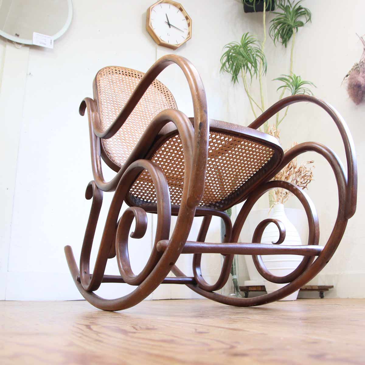 マルニ木工 / maruni ロッキングチェア 揺れ椅子 絶版 曲木 ラタン 籐