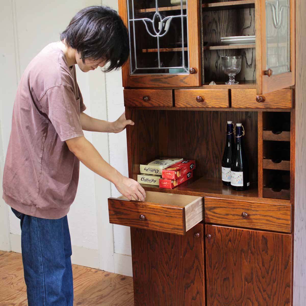 三越ブルージュ / Brugge カントリーハウス クラシックカップボード 中古