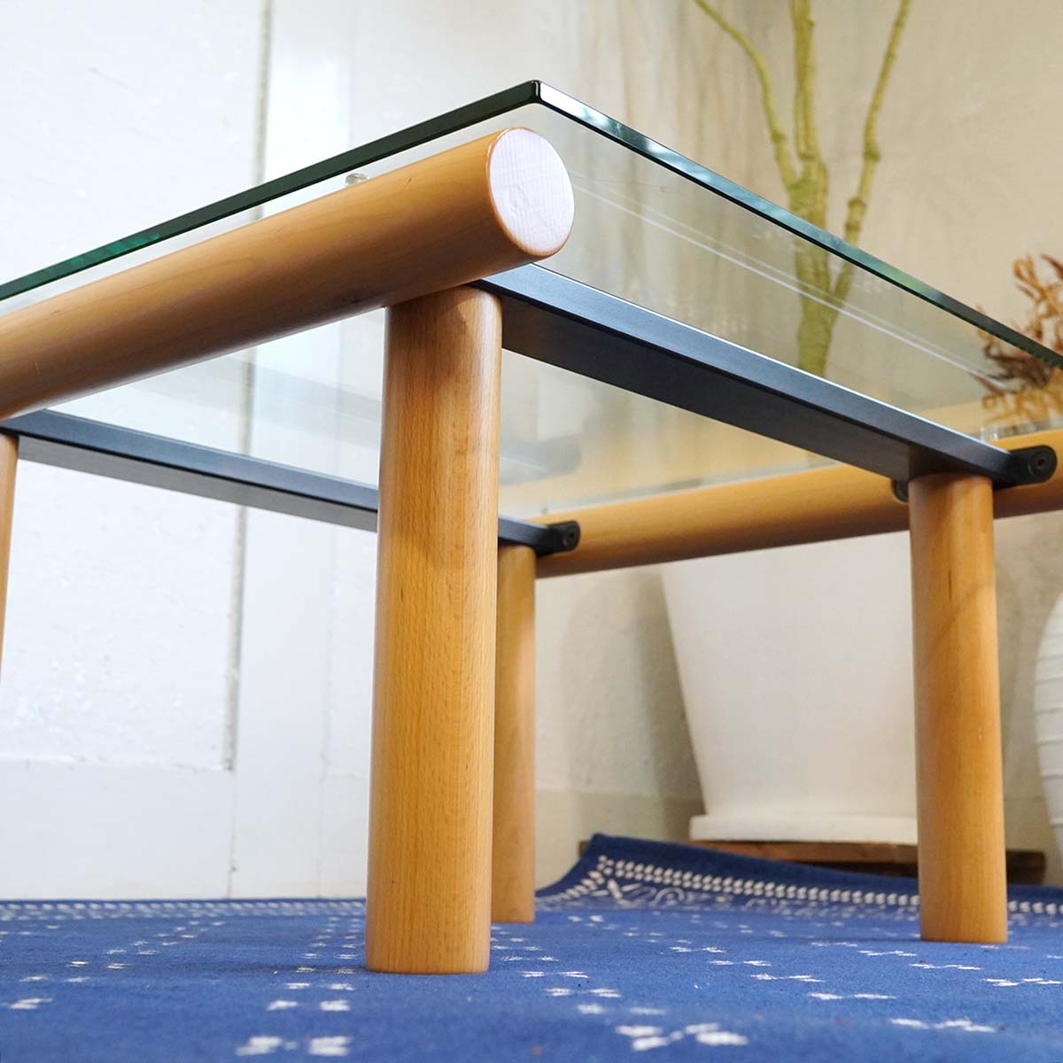 無印良品 / MUJI ガラストップコーヒーテーブル エンツォ・マリ / Enzo