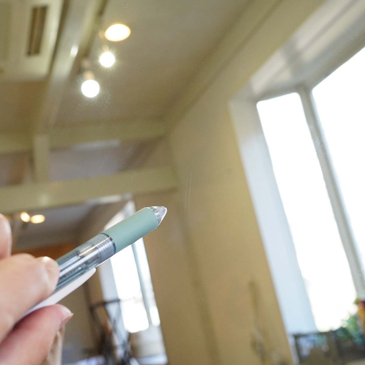 姿見 軽井沢彫り 桜 ミラー 鏡 スタンドミラー 伝統工芸品 中古