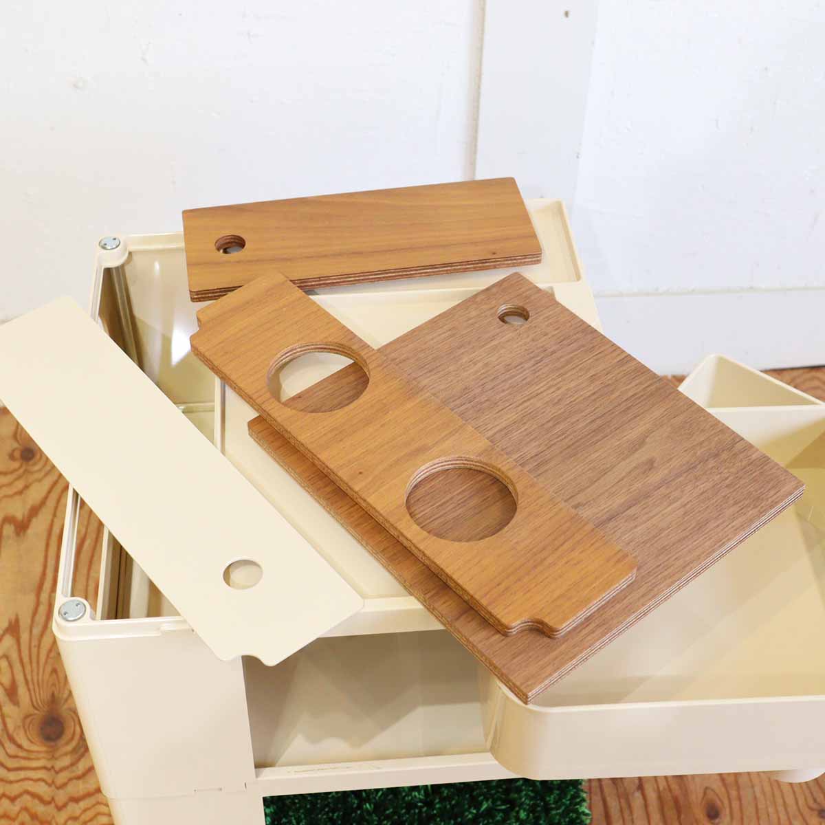 B-LINE ボビーワゴン 2段2トレイ ベージュ 日本限定 カラー オプション