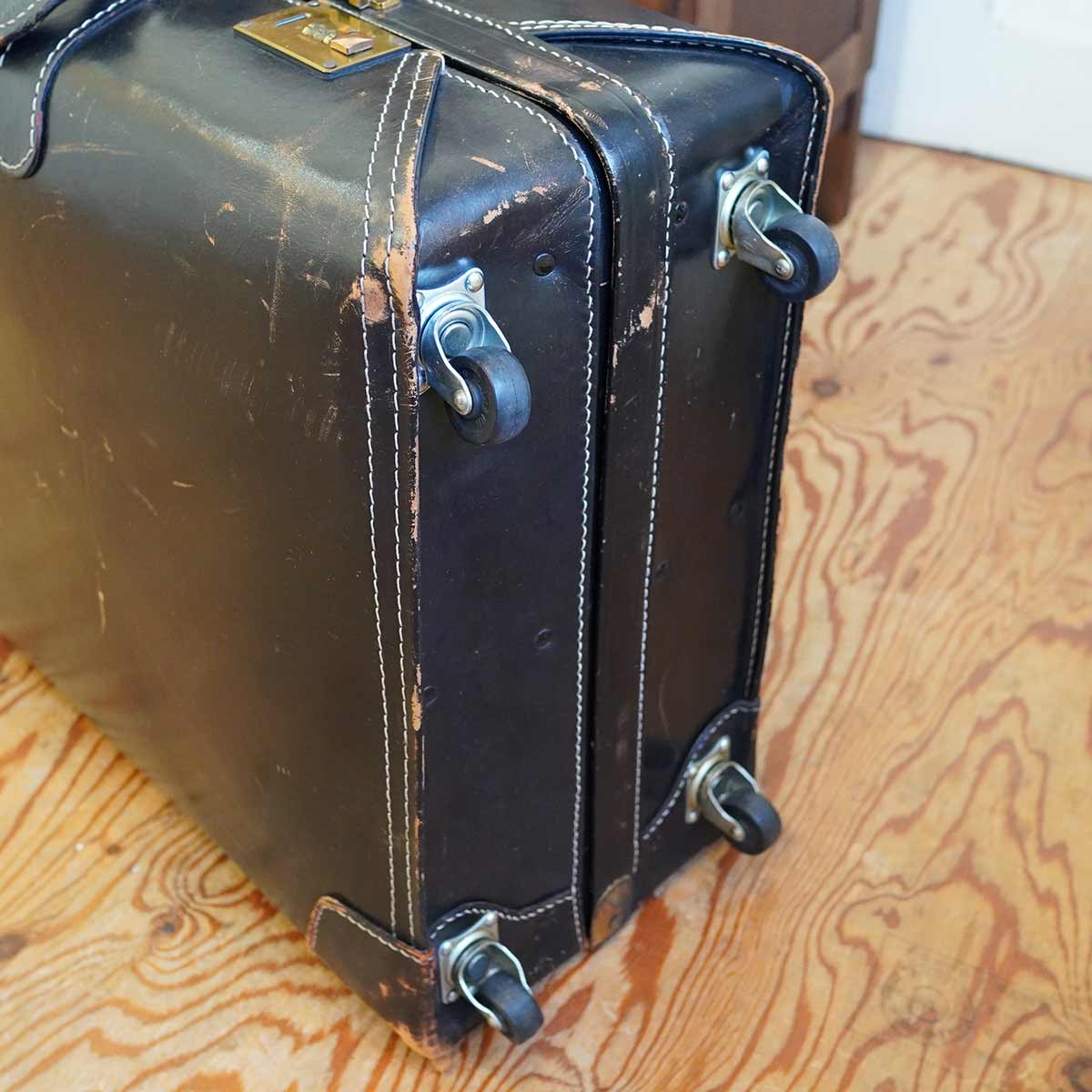 トランク スーツケース レトロ 旅行カバン 中古 レザー アンティーク感